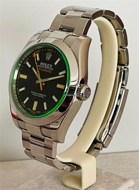 rolex milgauss vetro plastica|rolex milgauss price list.